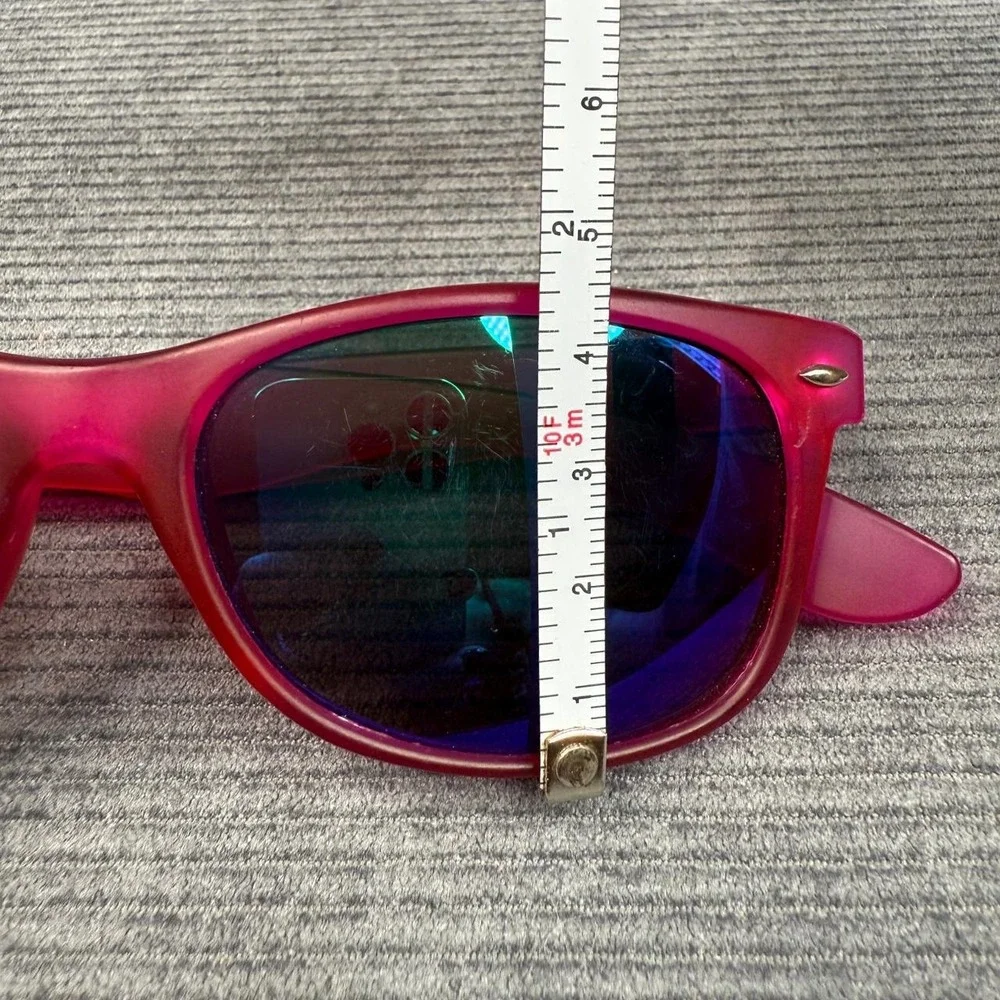 Zoo York Sunglasses Pink Translucent Frames Blue Mirrored Lens 20050-822650 Y2k